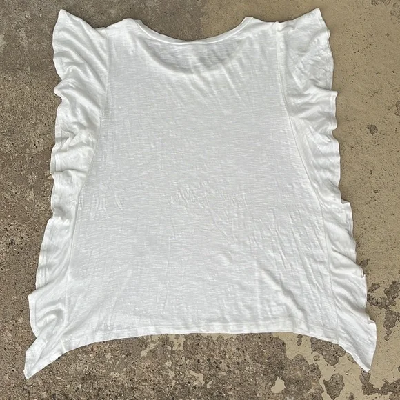 EUC Lazy Sundays off white unique top - Picture 7 of 9